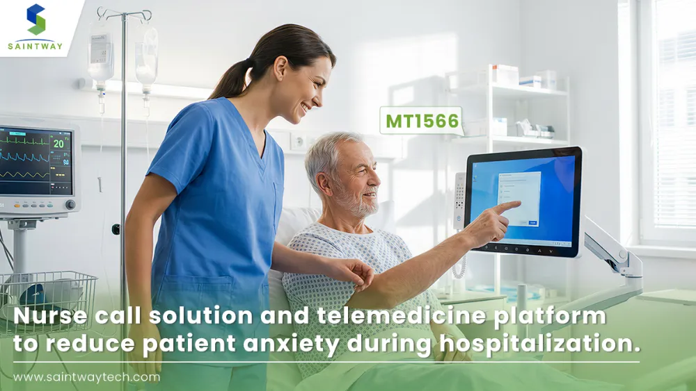 MT1566 Nurse call solution and telemedicine platformto reduce patient anxiety during hospitalization.